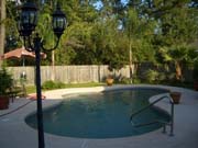 30 - 400 sq ft pool with hand rail